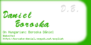 daniel boroska business card